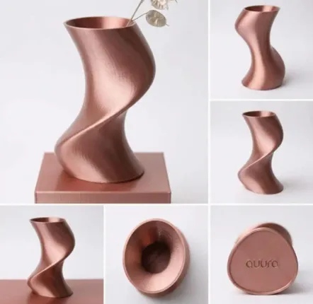 Aménagements pour bureau - Vase imprimé en 3D « BAILE » | Mousse au moka - AUURA