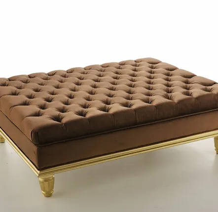 Poufs - POUF TOTAL CAPITONNÉ EDUARD - SIWA SOFT STYLE HOME