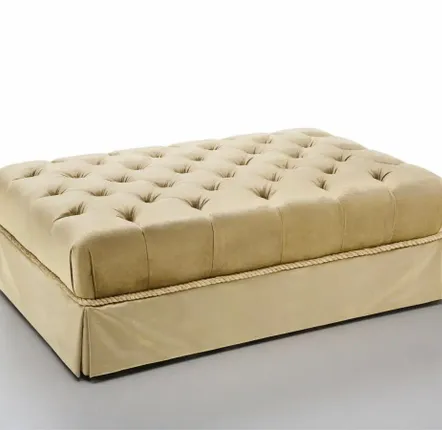 Repose-pieds - POUF CAPITONNÉ WILLIAM - SIWA SOFT STYLE HOME