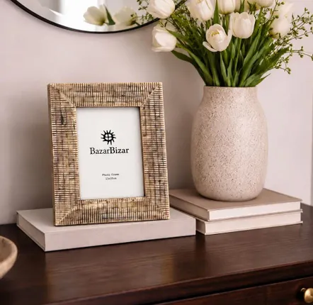 Cadres - Le Desert Weave Frame - Antique - 13x18 - BAZAR BIZAR LIVING
