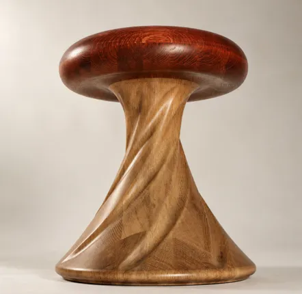 Tabourets - Hera | Duo Bicolore | Tabouret Sculpté Exclusif | Chêne Européen Massi - NEXART