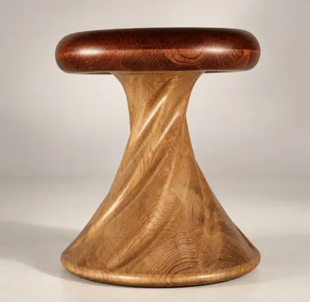 Tabourets - Hera | Duo Bicolore | Tabouret Sculpté Exclusif | Chêne Européen Massi - NEXART