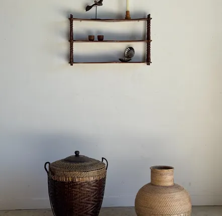 Shelves - Small oak three-tier shelf H68 L41 - OFFICE OBJETS