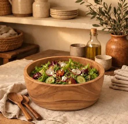 Bowls - The Suar Salad Bowl - M - BAZAR BIZAR LIVING