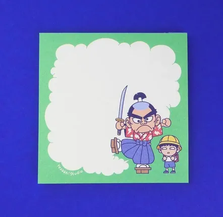 Papeterie - Bloc-notes « Samurai » - Format 10 x10 cm - YEAAAH! STUDIO