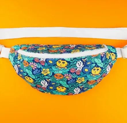 Bags and totes - "Flowers” fanny pack - Limited edition - YEAAAH! STUDIO