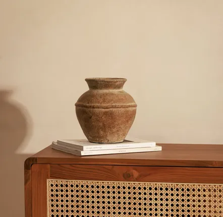 Vases - Vase Anta en terracotta finition antique 20*20cm - DESIGN TRIP