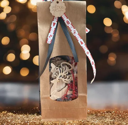Guirlandes et boules de Noël - Boule de Noël - Collection Sujet en bois - 9 pièces - LA COUR DU JUCH