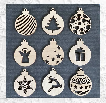 Guirlandes et boules de Noël - Boule de Noël - Collection classique - 9 pièces - LA COUR DU JUCH