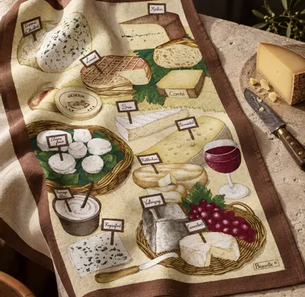 Kitchen linens - Cheese tea towel - BEAUVILLÉ