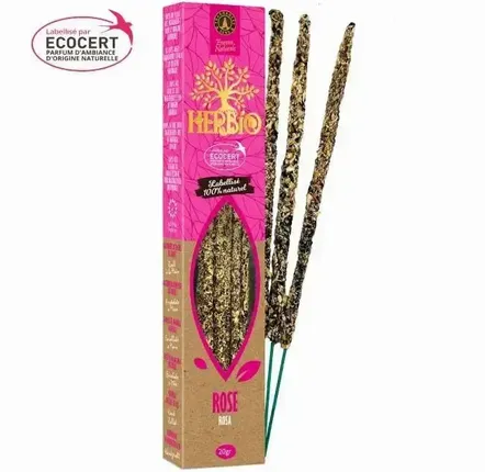 Parfums d'intérieur - Encens Smudge Ecocert Herbio Rose 20g - ARABESK