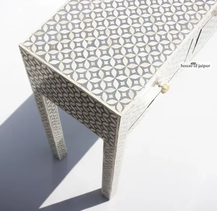 Consoles - Geometric Console Table by House of Jaipur - HOUSE OF JAIPUR