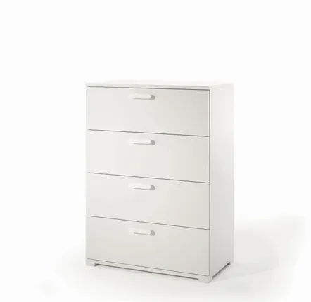 Chests of drawers - 4-Drawer Chest of Drawers with Metal Guides - TERRANEO