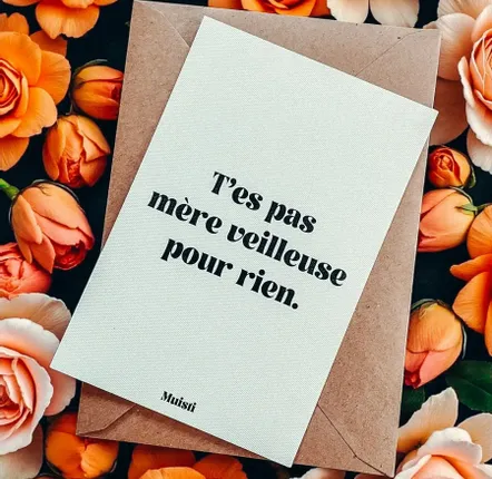 Card shop - Postcard message - You're not a watchful mother for nothing – Size 10x15cm - MUISTI