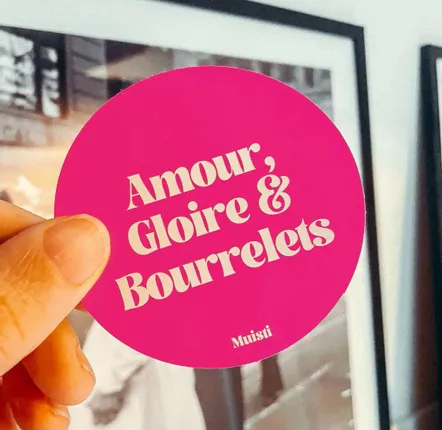Card shop - Sticker - Love, glory & love handles - 8cm - MUISTI