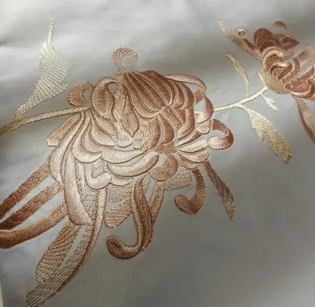 Linge de table textile - CHRYSANTHÈME  - serviette, set de table, chemin de table et nappe - ARTIPARIS
