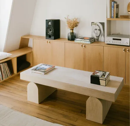 Coffee tables - Calyra natural travertine coffee table - DESIGN TRIP