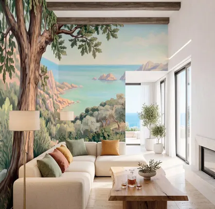 Papiers peints - Décor mural sur mesure - CORSICA - LGD01 DECOR MURAL SUR MESURE