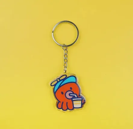 Objets design - Porte-clé « Lil’ tako - drink » en acrylique recyclé - YEAAAH! STUDIO