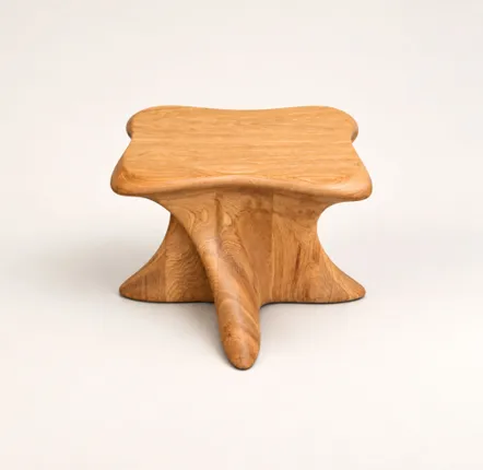 Tabourets - Harmonia | Tabouret Sculpté Exclusif | Chêne Européen Massif - NEXART