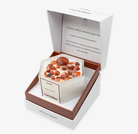 Gifts - Carnelian Jewelry Candle - Precious Honey Fragrance - SLOYA