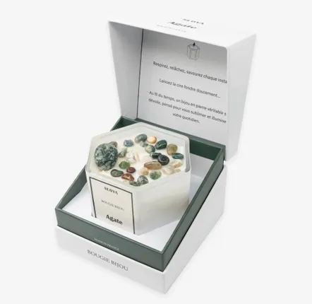 Gifts - Agate Jewelry Candle - Divine Grape Fragrance - SLOYA