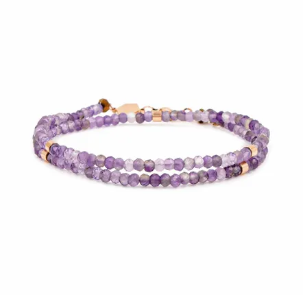 Bijoux - Bracelet Lumia en pierres Améthyste - SLOYA