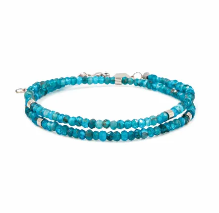 Bijoux - Bracelet Lumia en pierres Apatite - SLOYA