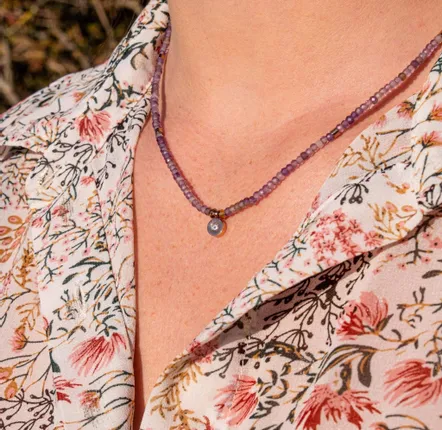 Gifts - Lumia Amethyst Stone Necklace - SLOYA