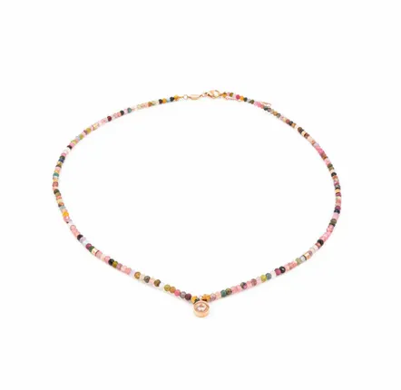 Gifts - Lumia Tourmaline Stone Necklace - SLOYA