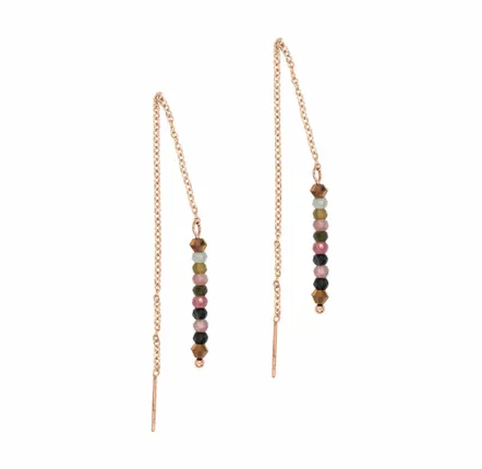 Gifts - Lumia Tourmaline Stone Drop Earrings - SLOYA