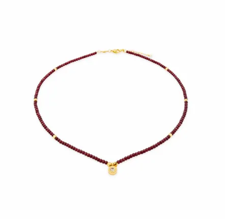 Gifts - Lumia Garnet Stone Necklace - SLOYA