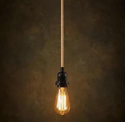 Ceiling lights - Fitting Lamps Jute - Natural Black - BAZAR BIZAR LIVING