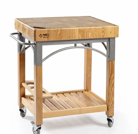 Couverts & ustensiles de cuisine - Chariot ARREDO avec bloc de boucherie - MEJ, IL CEPPO FRUTTERO