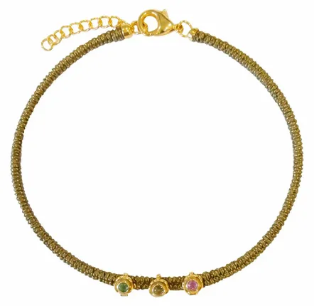 Bijoux - Bracelet 3 petites fleurs- Phool - SOPHIE DESCHAMPS BIJOUX