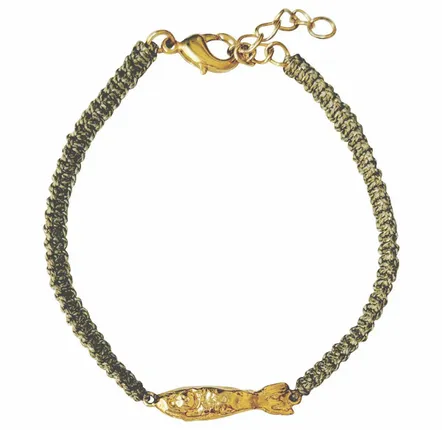 Bijoux - Bracelet Poisson macramé- Ablette tressé - SOPHIE DESCHAMPS BIJOUX