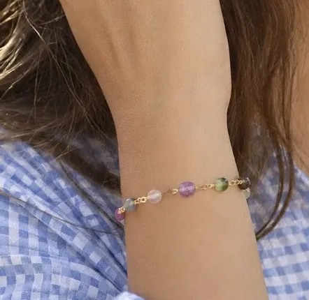 Bijoux - Bracelet melange pierres fines- Maïta - SOPHIE DESCHAMPS BIJOUX