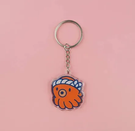 Decorative objects - "Tako” recycled acrylic keychain - YEAAAH! STUDIO