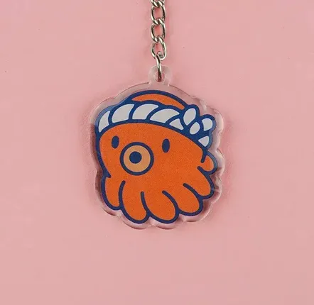 Decorative objects - "Tako” recycled acrylic keychain - YEAAAH! STUDIO