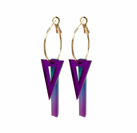 Jewelry - TIKA COMPO RADIANT ISOCEL Midnight Blue earrings - TELLMEE