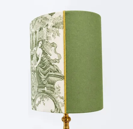 Table lamps - Antique Toile de Jouy lampshade - CHATEAU TALES