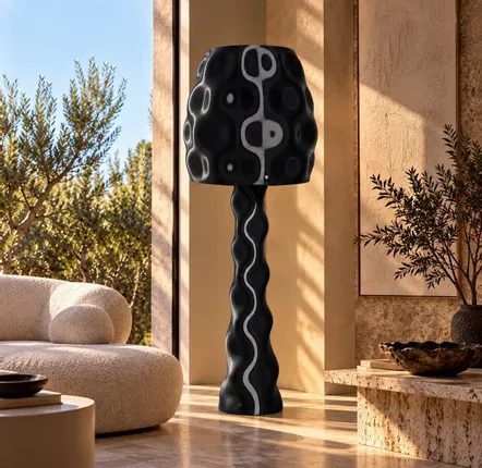 Floor lamps - ORA — Customisable Sculptural Floor Lamp - MELTED