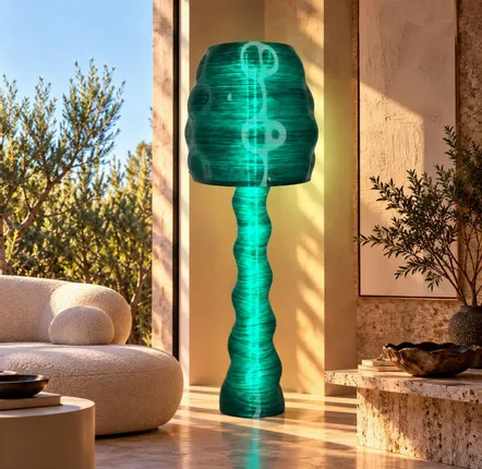 Floor lamps - ORA — Customisable Sculptural Floor Lamp - MELTED