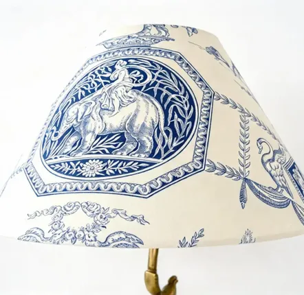 Table lamps - Jouy Diane canvas lampshade - CHATEAU TALES