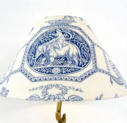 Table lamps - Jouy Diane canvas lampshade - CHATEAU TALES