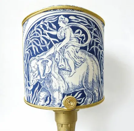 Hanging lights - Toile de Jouy lampshade - CHATEAU TALES