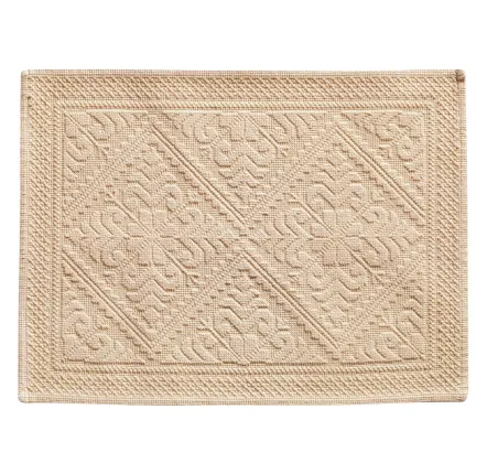 Autres linges de bain - Tapis de bain Enzo Poudre 54 x 64 - MAISON VIVARAISE - SDE VIVARAISE WINKLER