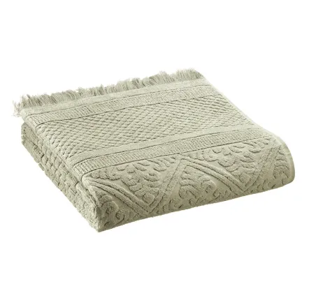 Autres linges de bain - Drap de douche Zoe Tilleul 70 x 140 - MAISON VIVARAISE - SDE VIVARAISE WINKLER