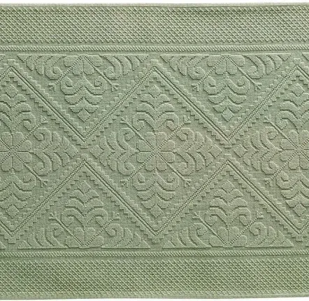 Autres linges de bain - Tapis de bain Enzo Tilleul 54 x 110 - MAISON VIVARAISE - SDE VIVARAISE WINKLER