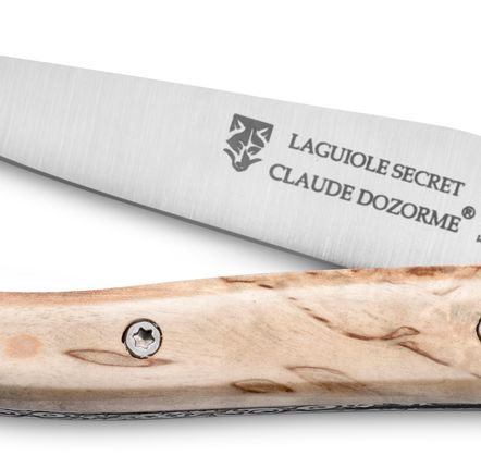 Barbecues - Couteau de poche Laguiole Secret -  Manche olivier, ébène, carbone - LAGUIOLE CLAUDE DOZORME